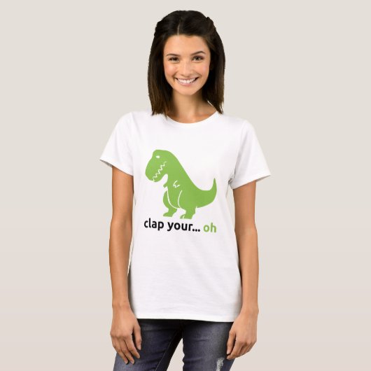 "Das T-Rex" der Frauen grundlegender T - Shirt (Vorne ganz)