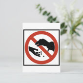 Das T-Rex nicht Gefüttert Postkarte (Stehend Vorderseite)