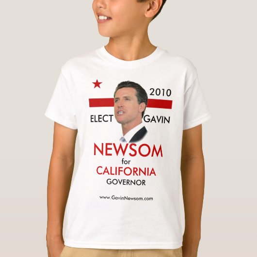 Das T-Shirt 2010 Kindes Gavin Newsom (Vorderseite)