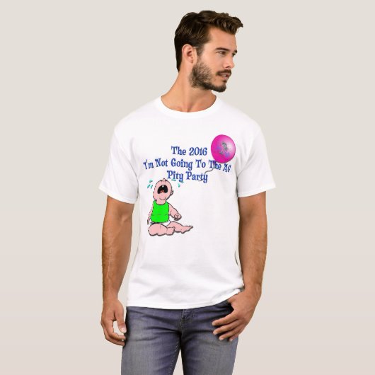 Das T-Shirt 2016 Mitleid-Party-Männer, blaue (Vorne ganz)