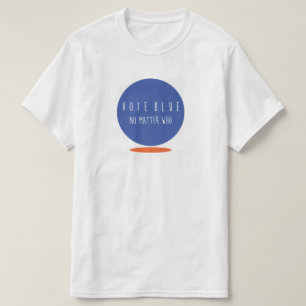 Das T-Shirt Abstimmungs-der blauen
