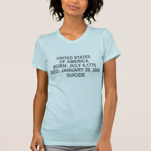 Das T-Shirt-Amerikaner-Grabstein der Frauen T-Shirt