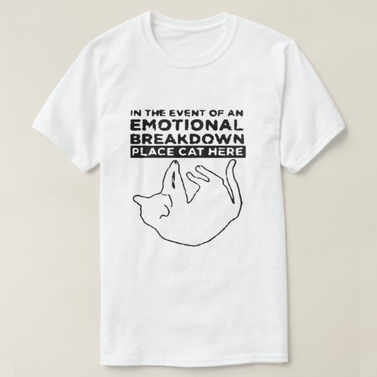 Das T-Shirt "Cat" für die emotionale Aufschlüsselu (Design vorne)