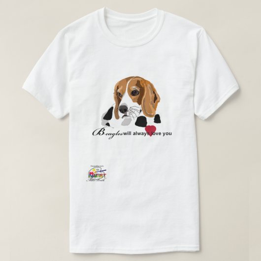 Das T-Shirt der Beagle-Männer (Design vorne)