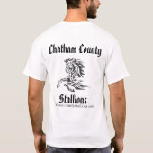 Das T-Shirt der Chatham County Stallions-Retro (Rückseite)