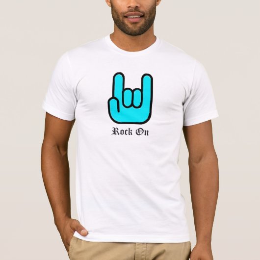 Das T-Shirt der Felsen-Zeichen-Handmänner (Vorderseite)