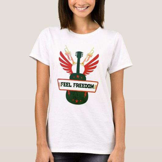 Das T-Shirt der Frau fühlen | Freefit 100 % Baumwo (Vorderseite)
