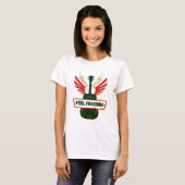 Das T-Shirt der Frau fühlen | Freefit 100 % Baumwo (Vorne ganz)