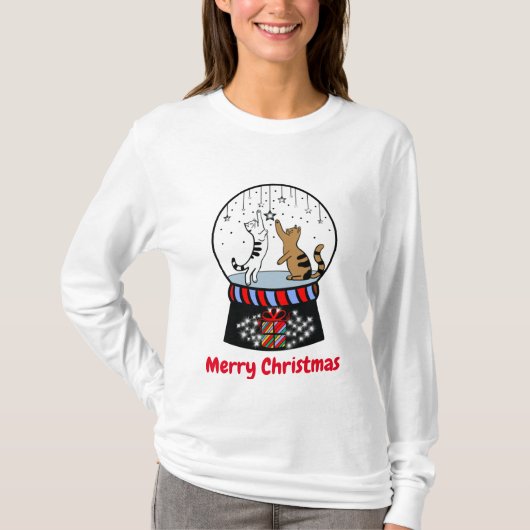 Das T-Shirt der Frau mit dem Katzenschneeball (Vorderseite)