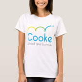 Das T-Shirt der Frauen mit Cooke Logo - WEISS (Vorderseite)