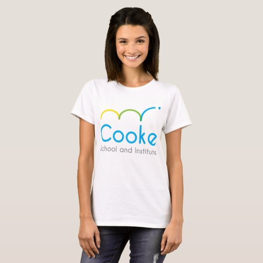 Das T-Shirt der Frauen mit Cooke Logo - WEISS (Vorne ganz)
