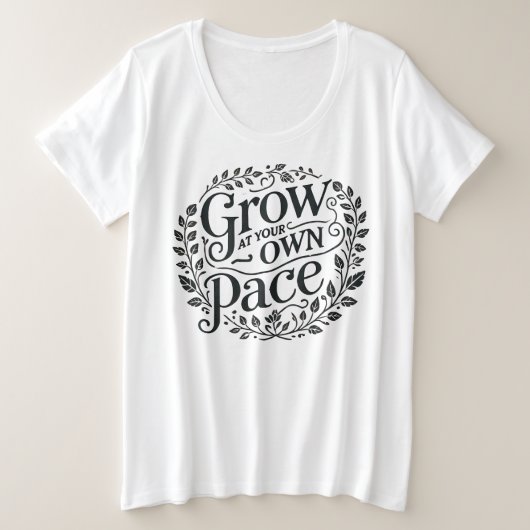 Das T-Shirt der Frauen wird an Ihrem eigenen Pace  (Design vorne)