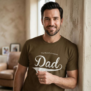 Das T-Shirt 'Der größte Vater der Welt' - Schwarz