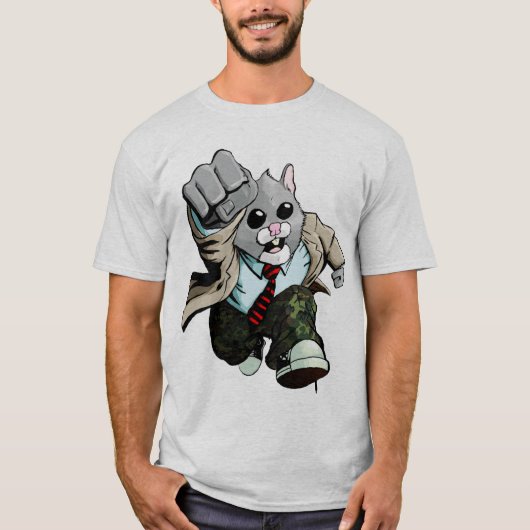 Das T-Shirt der Hamster-Raserei-Männer (Vorderseite)