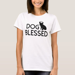 Das T-Shirt "der Hund gesegneten" französische