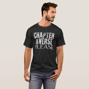Das T-Shirt der Kapitel-und Vers-bitte Männer