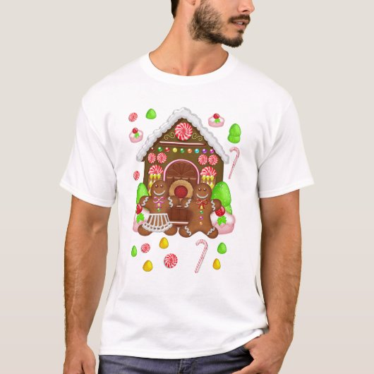 Das T-Shirt der Lebkuchen-verrückten Männer, (Vorderseite)