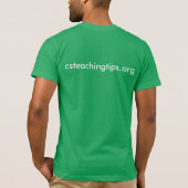 Das T-Shirt der Männer - Grün (Rückseite)