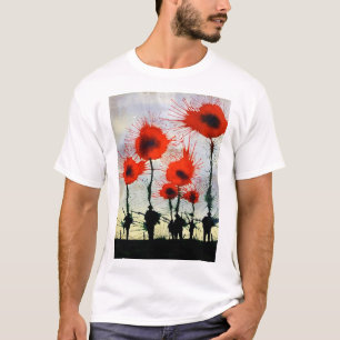 Das T-Shirt der Mohnblumen-Männer