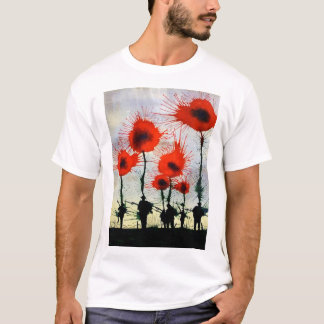 Das T-Shirt der Mohnblumen-Männer