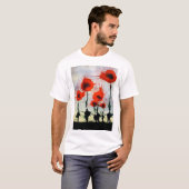 Das T-Shirt der Mohnblumen-Männer (Vorne ganz)