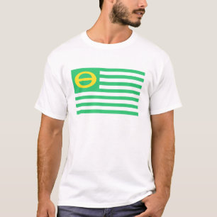 Das T-Shirt der Ökologie-Flaggen-Männer