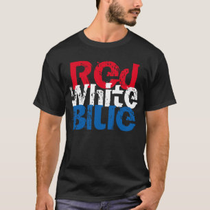 Das T-Shirt der patriotischen Männer am 4. Juli