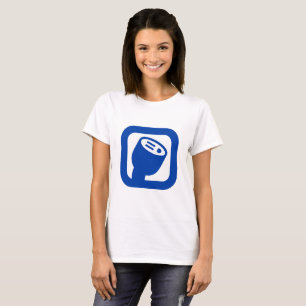 Das T-Shirt der PlugShare Logo-Frauen