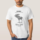 Das T-Shirt der SRBC Elch-Häuschen-Männer (Vorderseite)