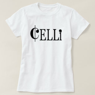Das T-Shirt der weiße Celli-grundlegenden Frau