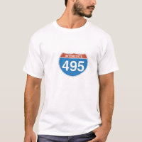 Das T-Shirt der zwischenstaatlichen 495 Männer