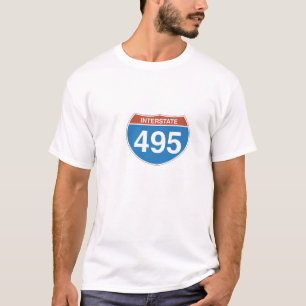 Das T-Shirt der zwischenstaatlichen 495 Männer