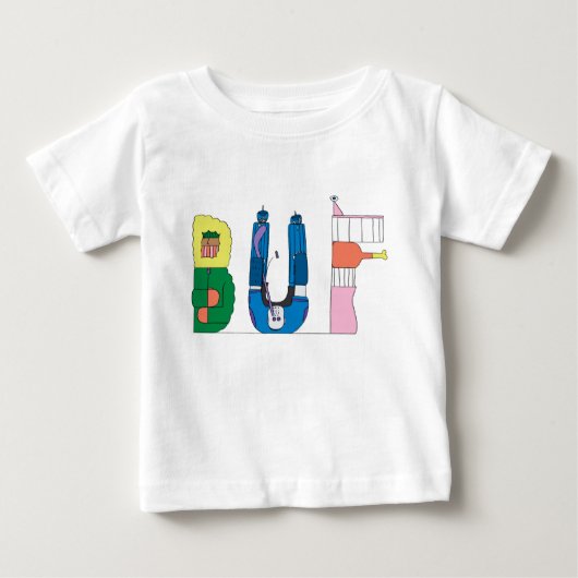 Das T-Shirt | des Babys BÜFFEL, NY (BUF) (Vorderseite)