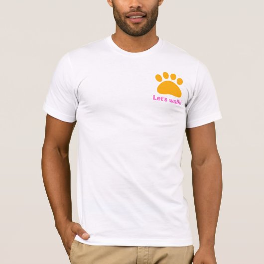 Das T-Shirt des Hundewanderers (Vorderseite)