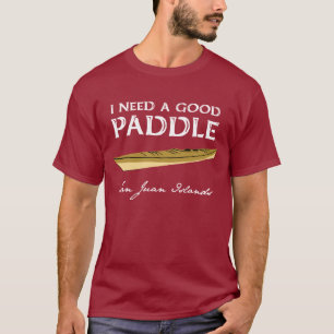 Das T-Shirt des Kajakpaddler-Mannes