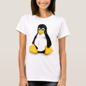 Das T-Shirt Frauen Linuxs Tux (Vorderseite)