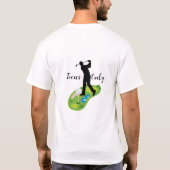 Das T-Shirt für grüne Golfelemente (Rückseite)