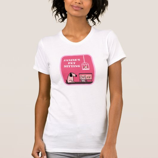 Das T-Shirt Haustiersitters (Vorderseite)