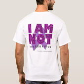 Das T-Shirt "inländischer der Gewalt-Überlebend-" (Rückseite)