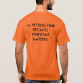 Das T-Shirt NDP Männer (Rückseite)