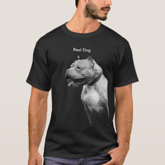 Das T-Shirt Pitbull-der wirklichen Hundemänner
