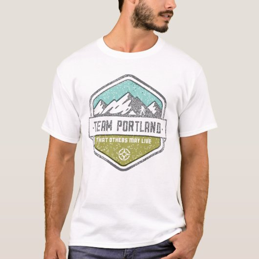 Das T-Shirt Team-Portland-Männer (Vorderseite)