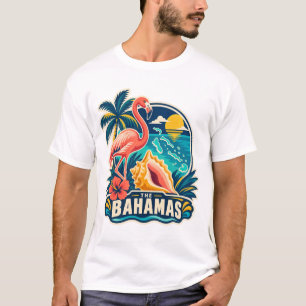 Das T-Shirt 'The Bahamas Mid-Century Island'