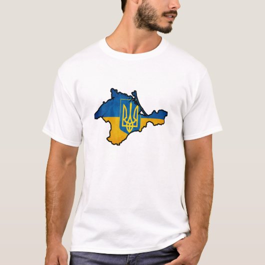 Das T-Shirt Ukrainer-Krim-Männer (Vorderseite)
