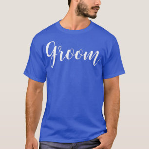 Das T-Shirt von Mens Brioom und Groom ist einfach