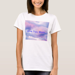 Das T-Stück der Foto-Ausdruck-"Liebe-Sie Mama-" T-Shirt