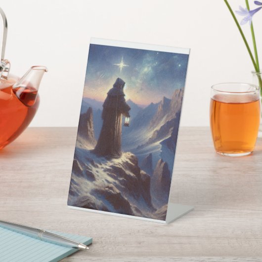 Das Tabletop-Zeichen des Hermit-Tarots Sockelschild (In SItu)