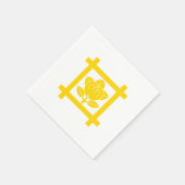 Das Tachibana-Wappen der Nichiren-Sekte Serviette (Ecke)
