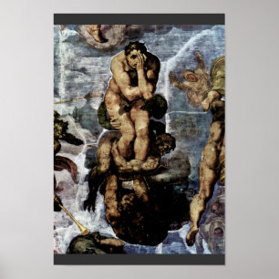Das Tag des Jüngsten Gerichts-Fresko auf der Poster