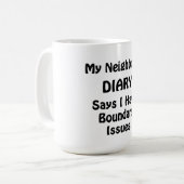 Das Tagebuch meines Nachbarn Kaffeetasse (Vorderseite Links)